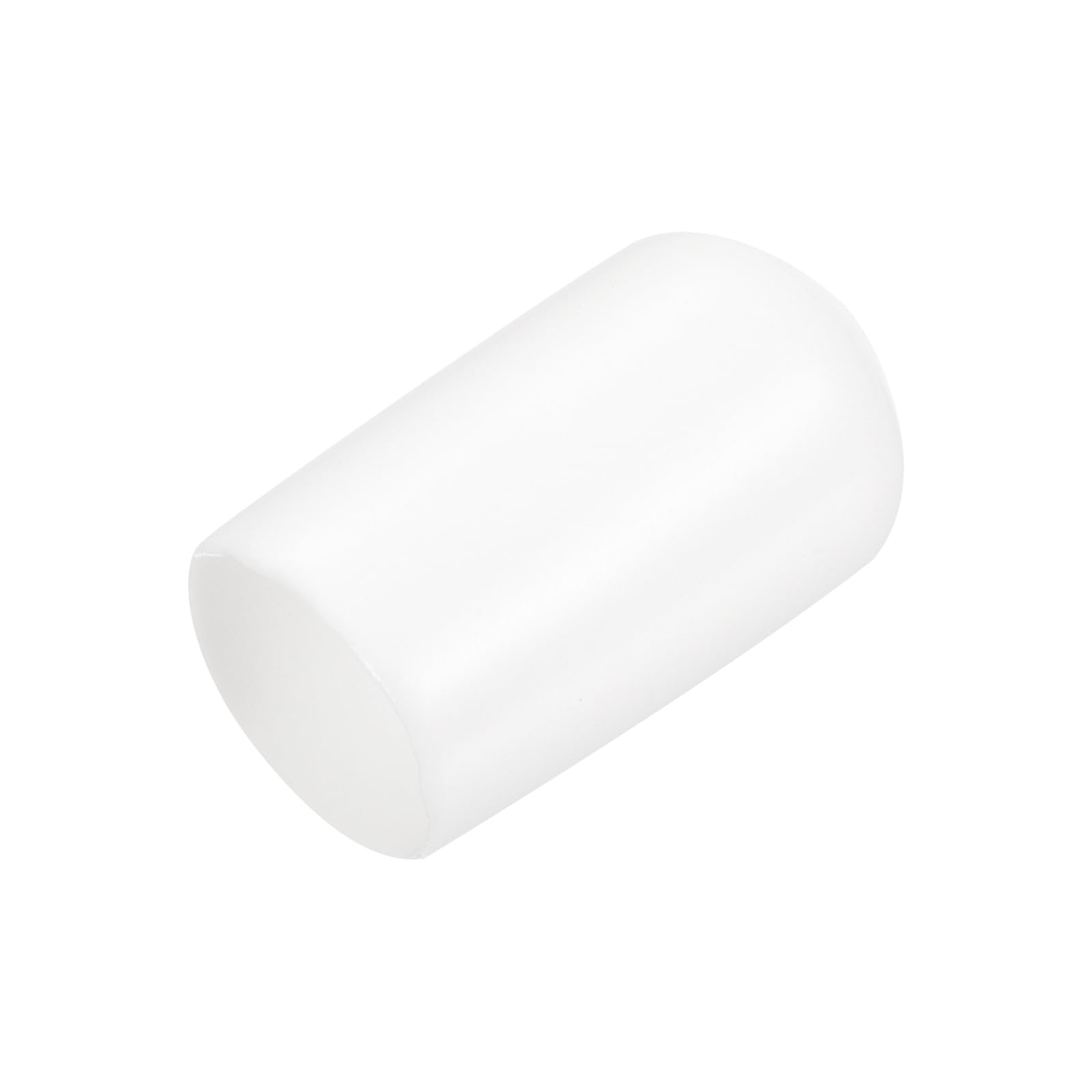 20pcs Rubber End Caps 8.5mm ID Vinyl Round End Cap Cover Screw Thread Protectors White