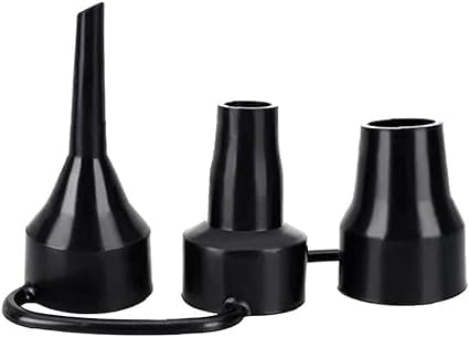 3 Sizes Black Air Pump Replacement Nozzles
