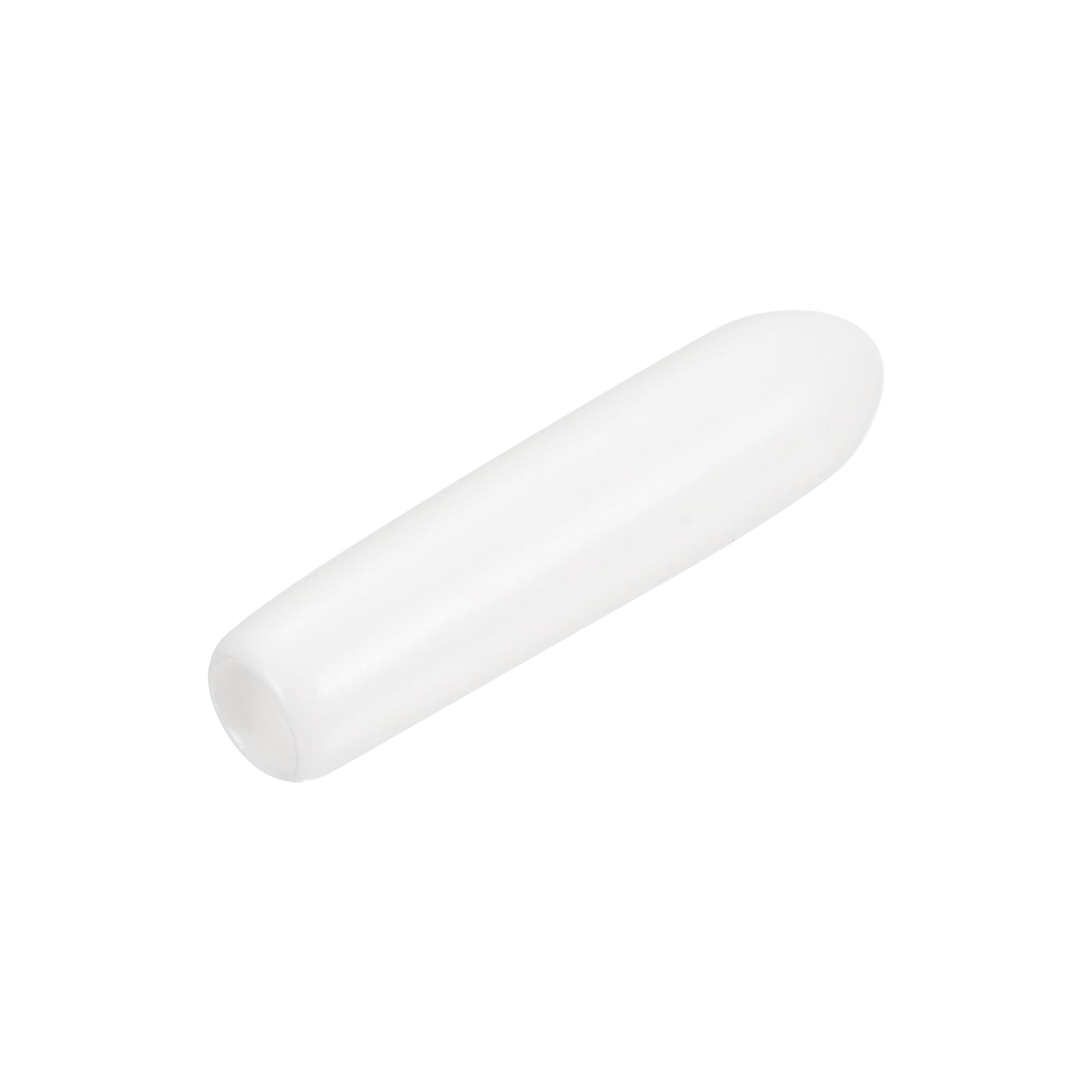 20pcs Rubber End Caps 2.5mm ID Vinyl Round End Cap Cover Screw Thread Protectors White