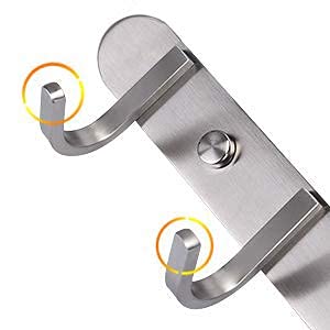 Coat Hook Rack Brushed Nickel