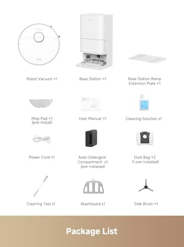 S20 Ultra Robot Vacuum and Mop Combo with Dual Roller Brush