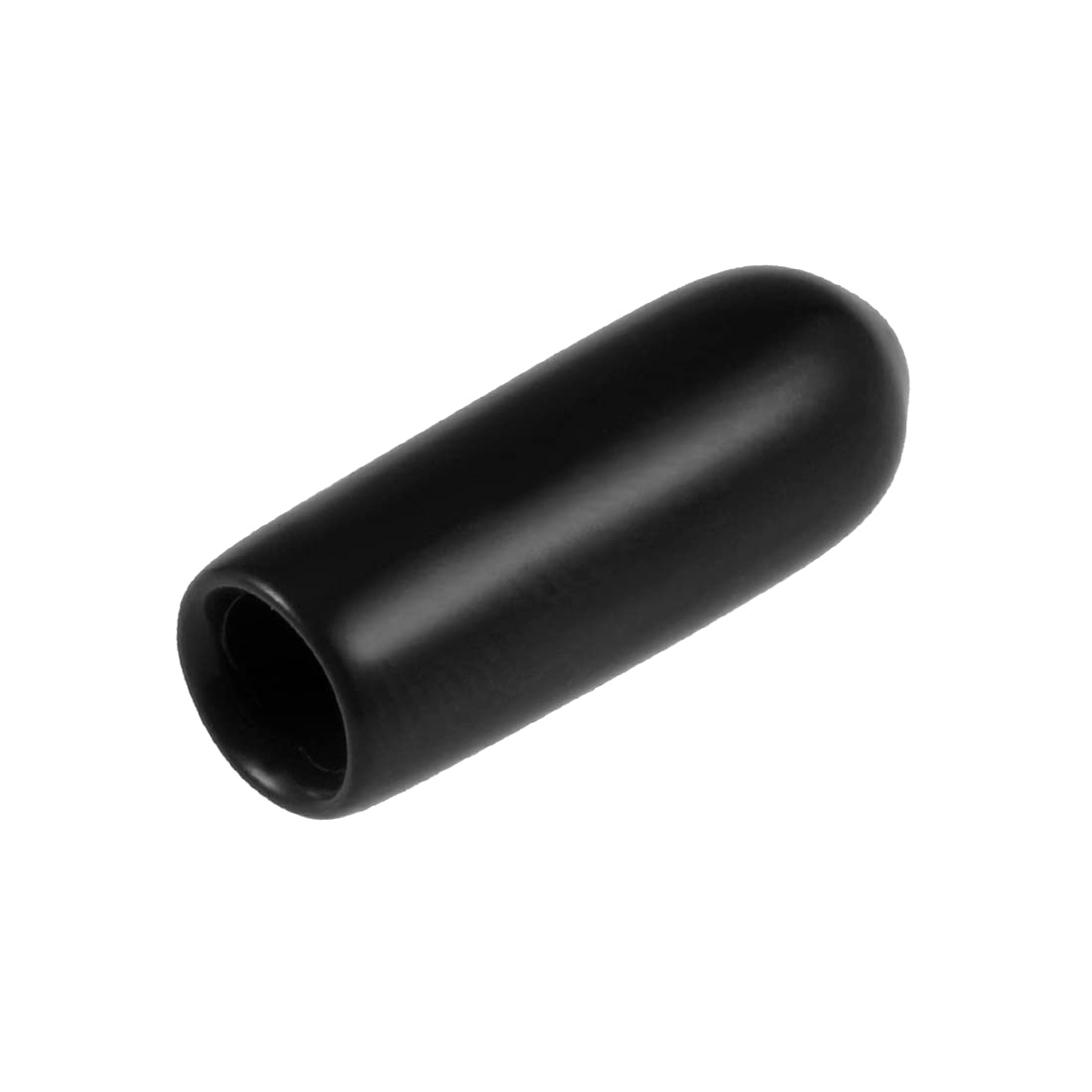20pcs Rubber End Caps 3.5mm ID Vinyl Round Tube Bolt Cap Cover Thread Protectors Black (20 Count)