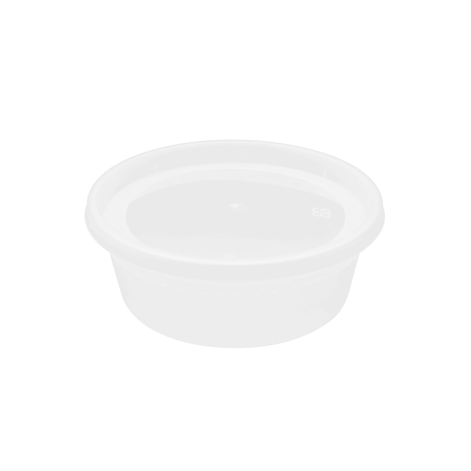 8oz 240 ct] Clear PP Injection Molded Round Deli Containers with Lids (240 Count)