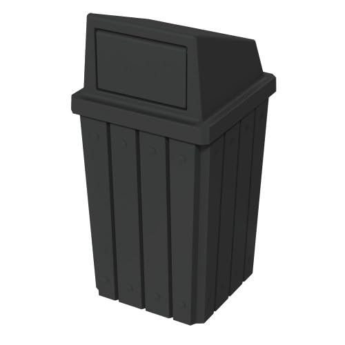 Campus Collection 32 Gallon Outdoor Commercial Trash Can with Lid