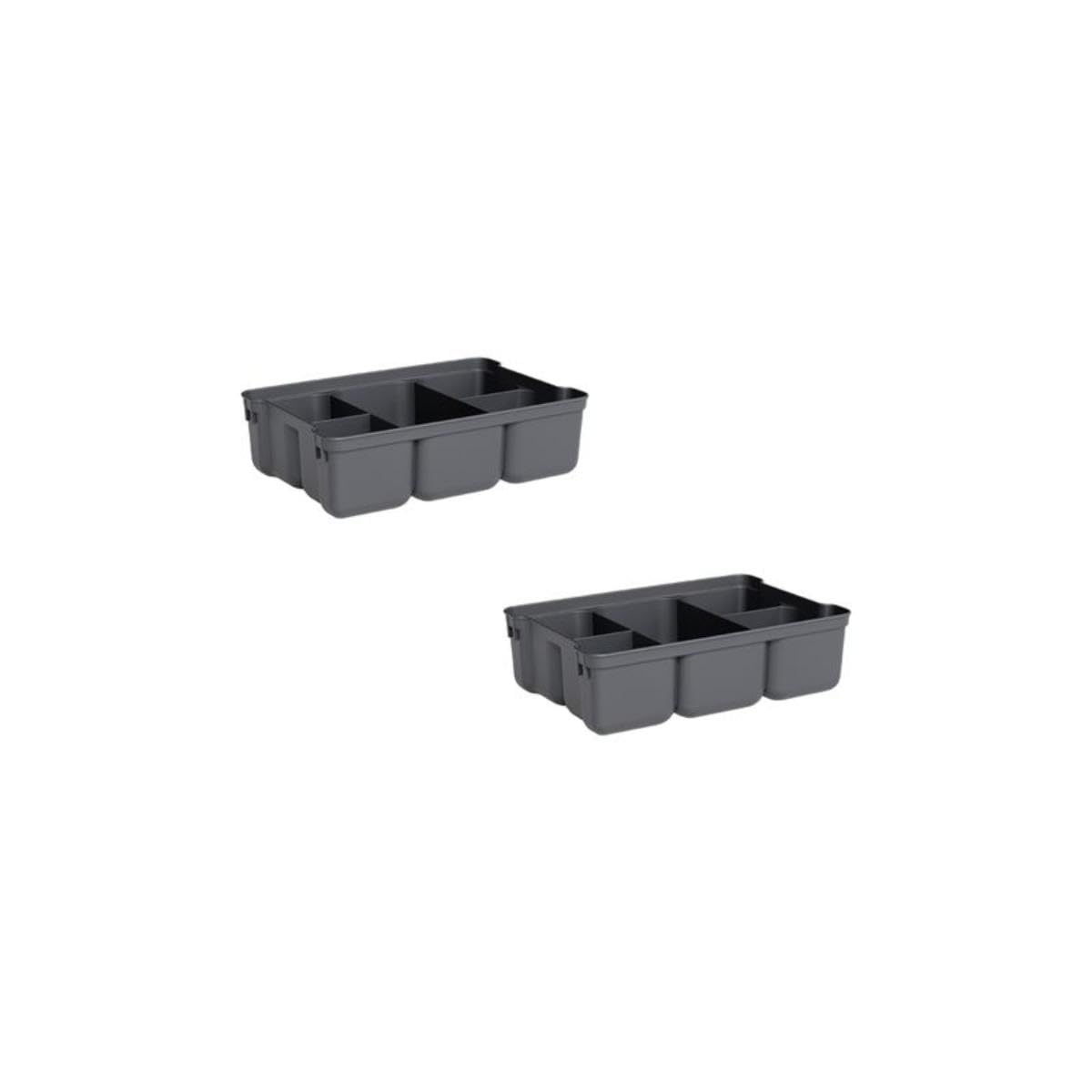 Mini Storage Container Organizing Tray for Superio Bin or Drawer Plastic Organize Sewing (2 Count)