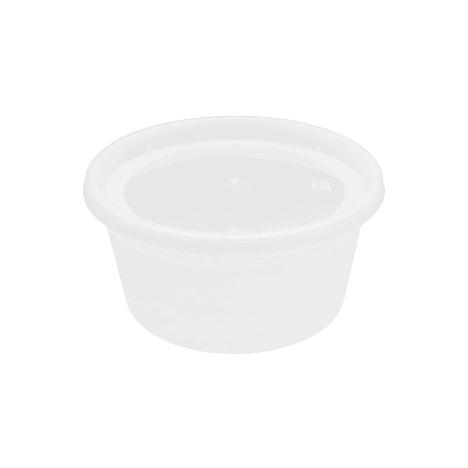 12oz 240 ct] Clear PP Injection Molded Round Deli Containers with Lids (240 Count)