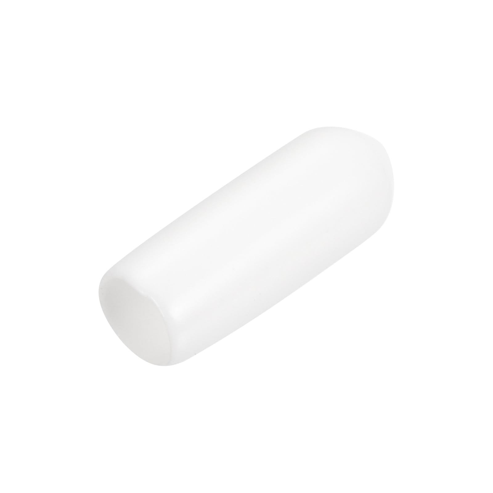 20pcs Rubber End Caps 5mm ID Vinyl Round End Cap Cover Screw Thread Protectors White