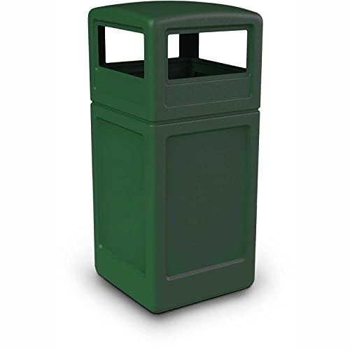 73295399 PolyTec 42 Gallon Square Waste Container with Dome Lid Color