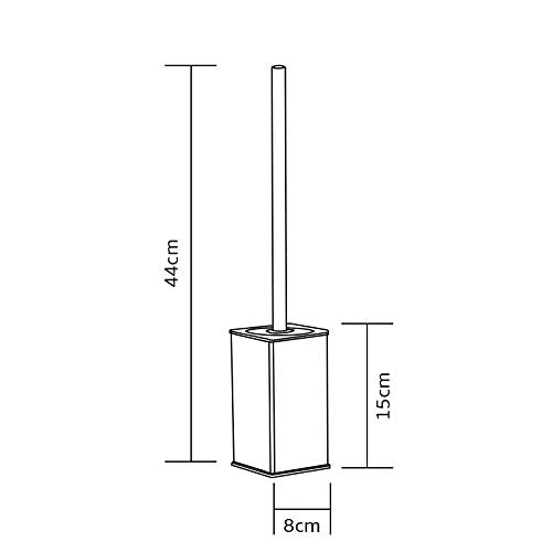 Toilet Brush Holder Stainless Steel 304 Standing Black Square Toilet Brush Holder for Bathroom Storage and Organization