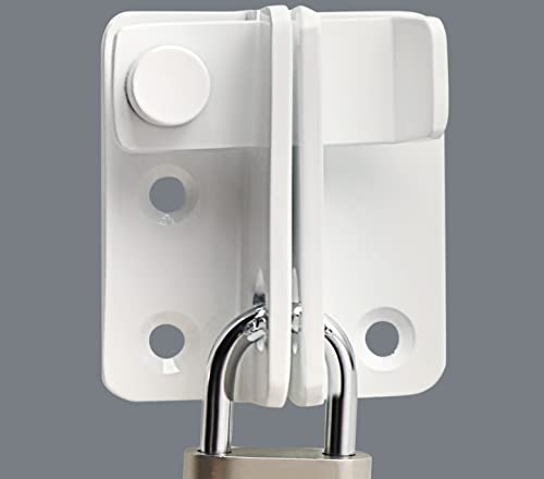White Flip Latch Gate Latch