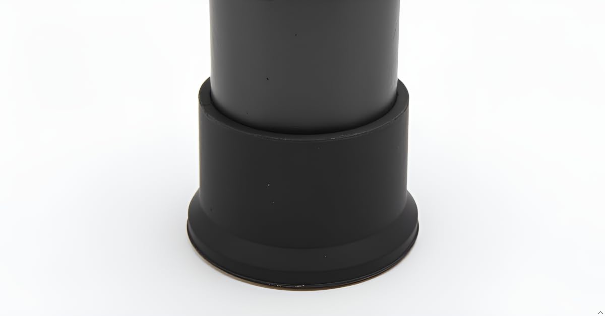 Furniture Chair Leg Caps Round Black 4PCS 50mm 2" (4 Count)