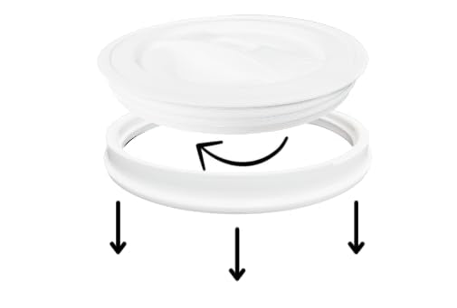 2 Gallon Food Grade BPA Free Bucket Container with Screw on White Lid (2 Count)