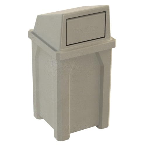 Campus Collection 32 Gallon Commercial Trash Can with Lid