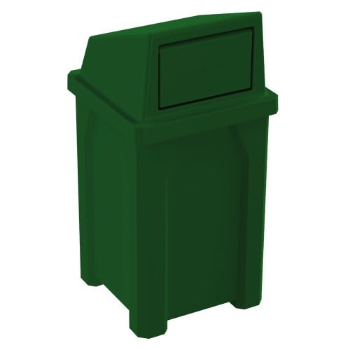 Campus Collection 32 Gallon Outdoor Commercial Trash Can with Lid