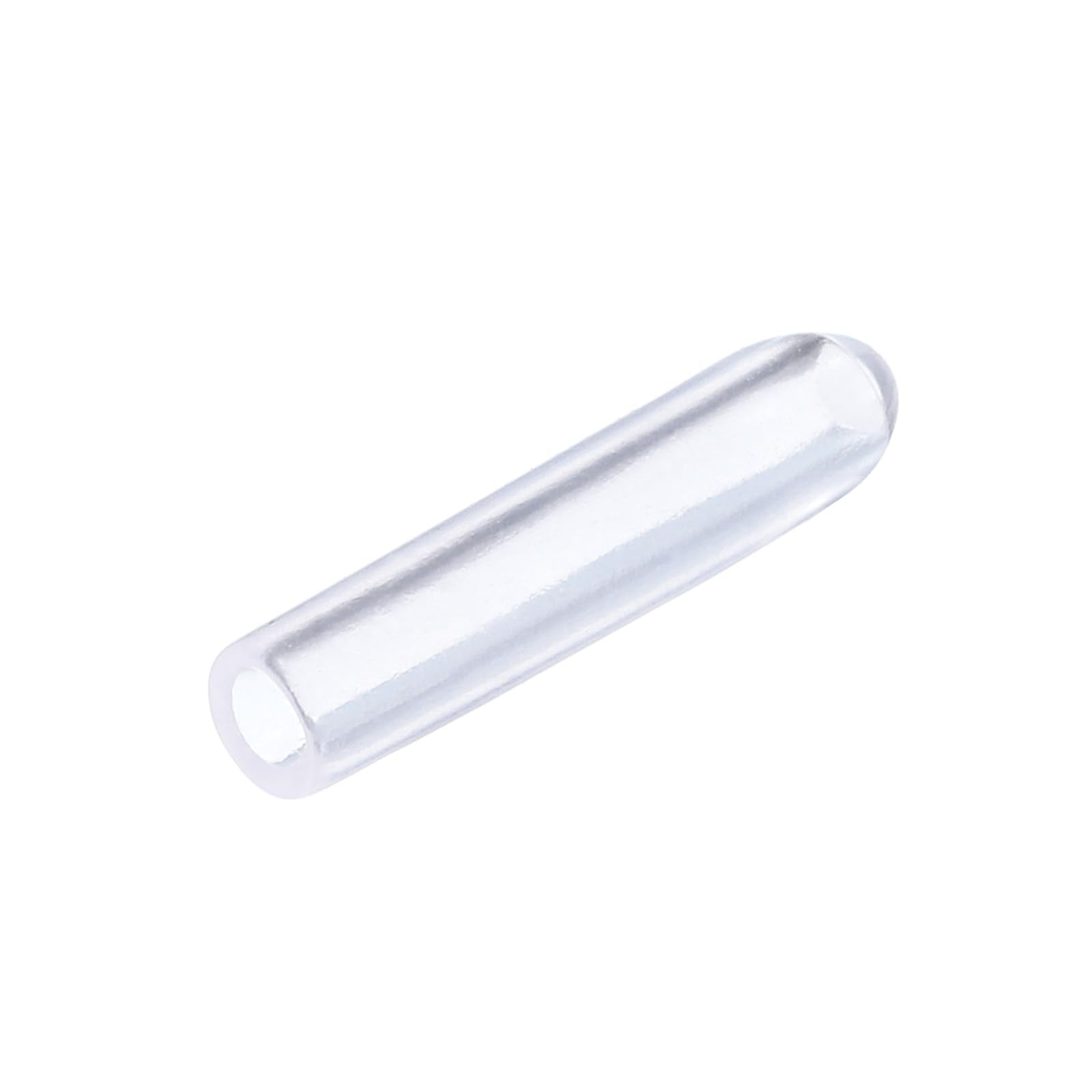 20pcs Rubber End Caps 2mm ID Vinyl PVC Round Tube Bolt Cap Cover Screw Thread Protectors Clear