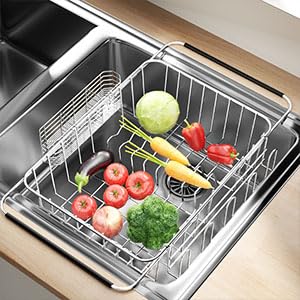 Small Dish Drying Rack in Sink