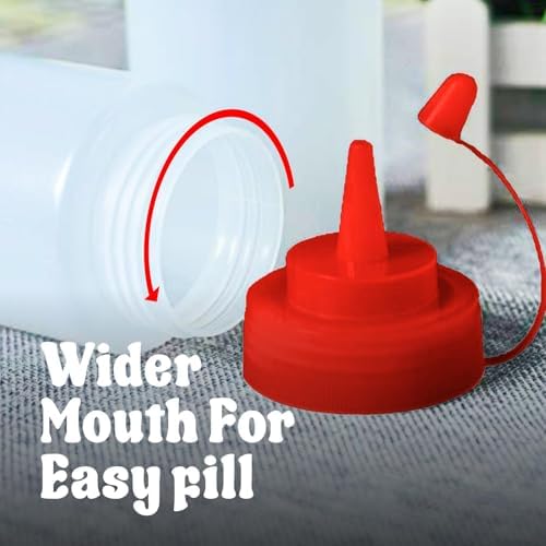 12 oz Condiment Squeeze Bottles for Sauces (3 Count)