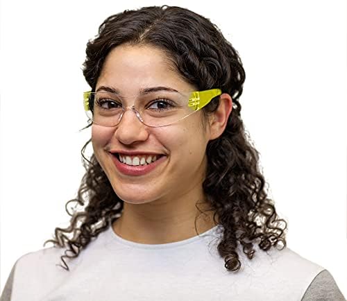Clear Lens Color Temple Protective Safety Glasses (144 Count)