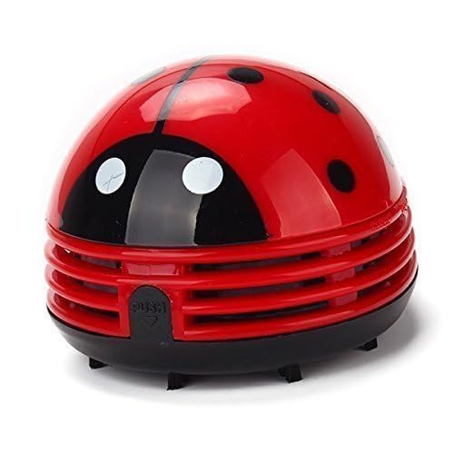 Mini Portable Handheld Cordless Tabletop Crumb Sweeper Desktop Dust Vacuum Cleaner Cute Cartoon Battery Operated