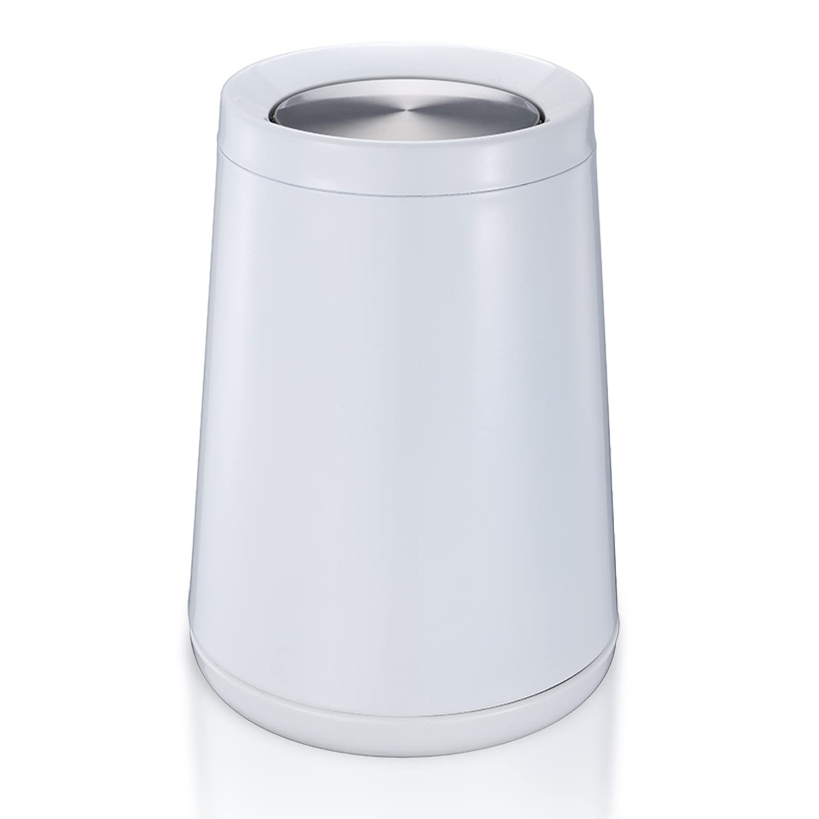 Household Swing White Bathroom Trash Can