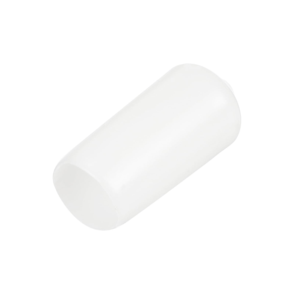 20pcs Rubber End Caps 10.5mm ID Vinyl Round Tube Bolt Cap Cover Thread Protectors White