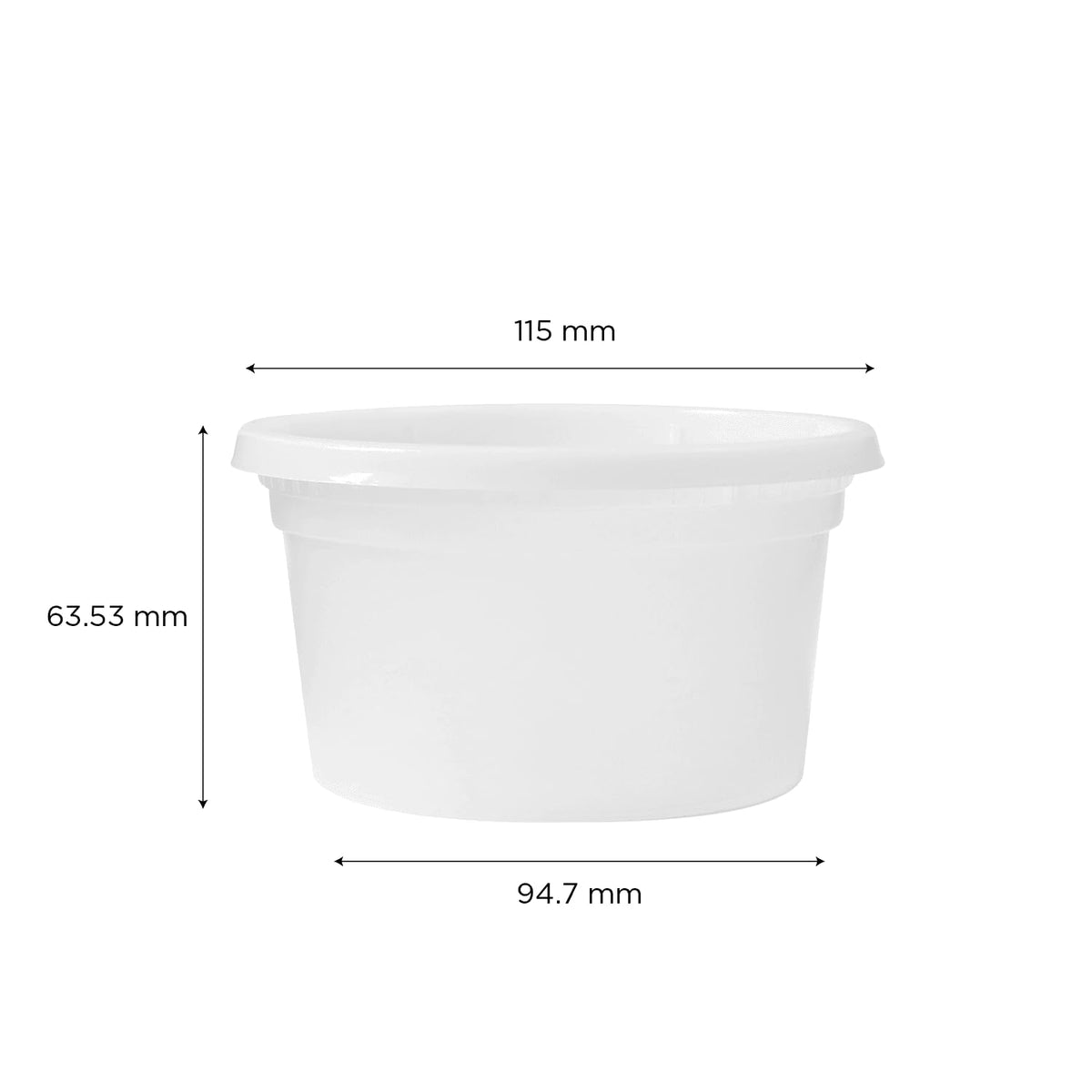12oz 240 ct] Clear PP Injection Molded Round Deli Containers with Lids (240 Count)