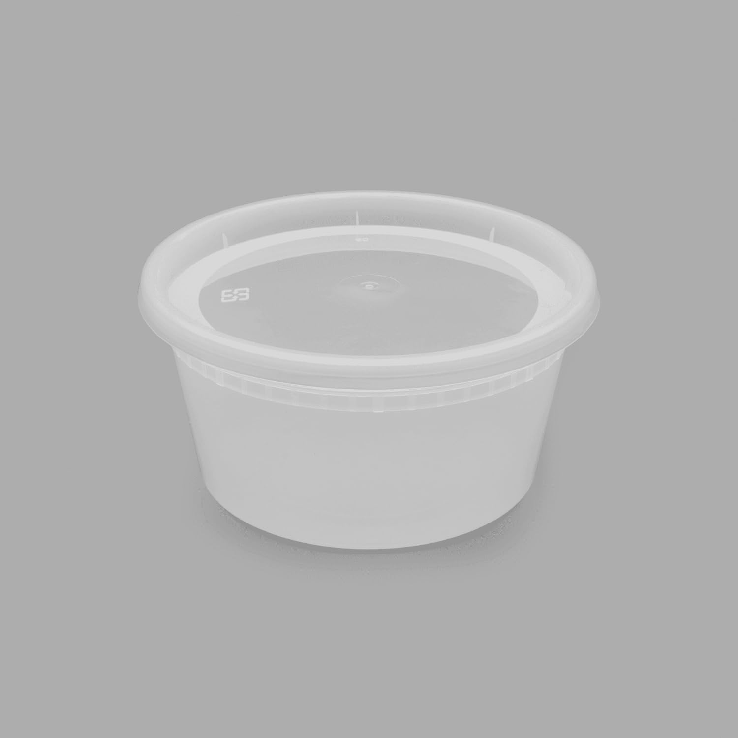 12oz 240 ct] Clear PP Injection Molded Round Deli Containers with Lids (240 Count)