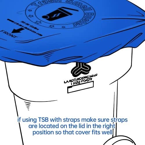 Trash Can Smell Eliminator Cover Odor Eliminating Bag Lemon Scented Durable Chemical Free 64 Gallon 3 Pack (3 Count)