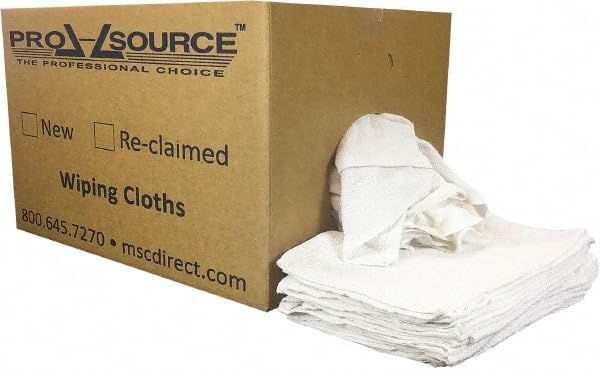 Low Lint Virgin White 100% Cotton Terry Cloth Bar Mop Shop Towels