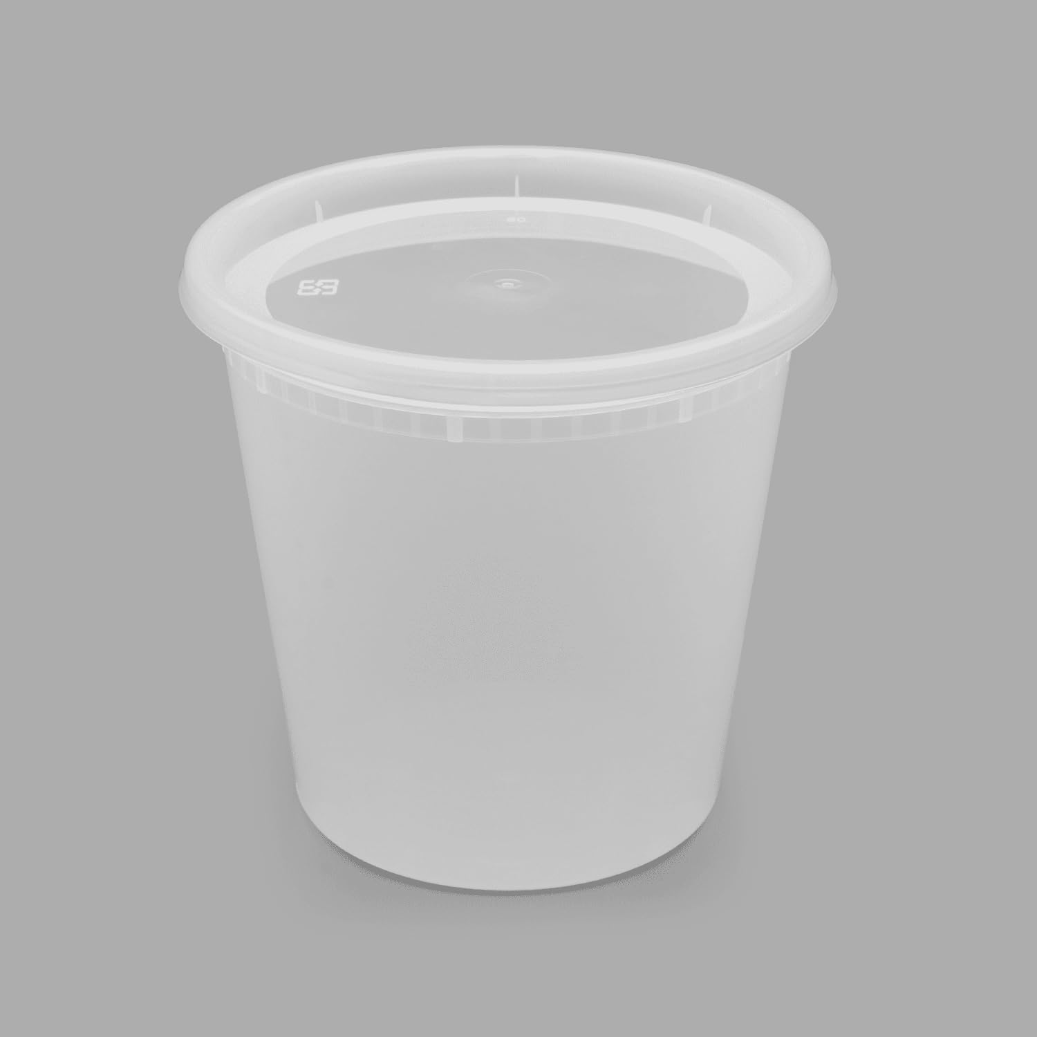 24oz 240 ct] Clear PP Injection Molded Round Deli Containers with Lids