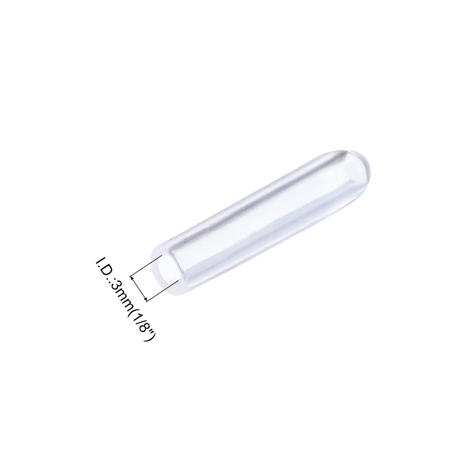 20pcs Rubber End Caps 3mm