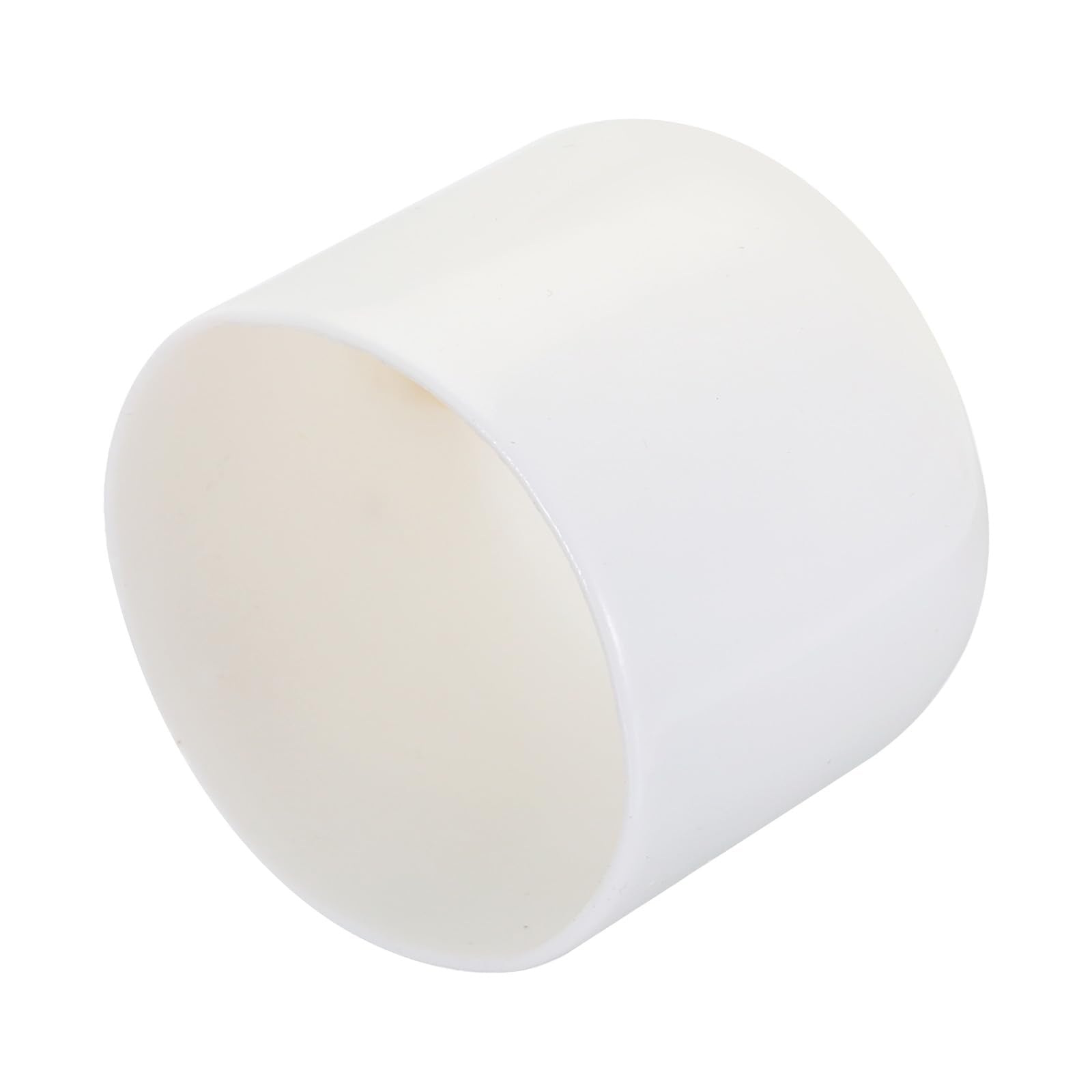 20pcs Rubber End Caps 29mm ID Vinyl Round Tube Bolt Cap Cover Screw Thread Protectors White