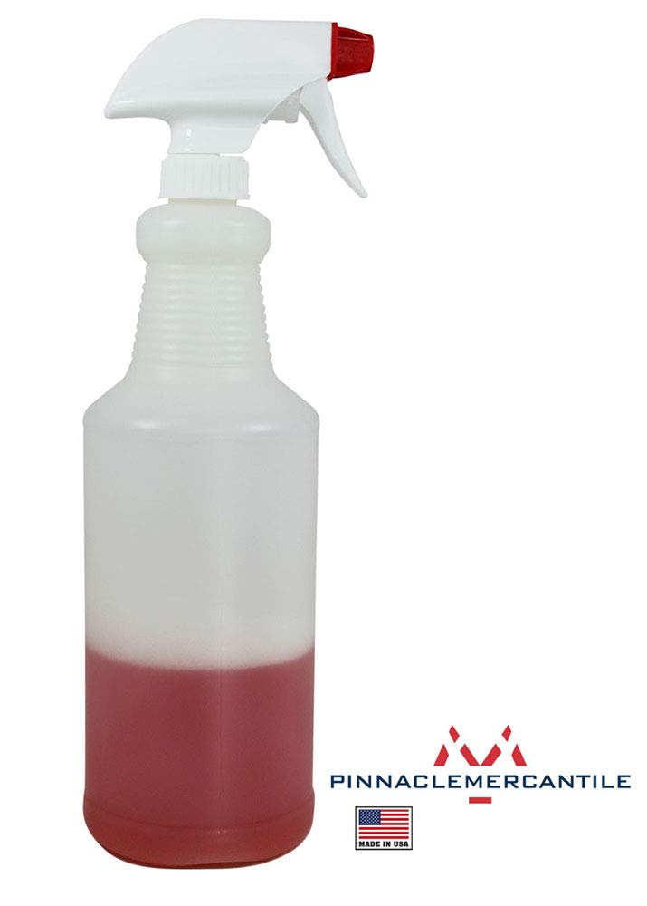 Plastic Spray Bottles Leak Proof Technology Empty 32 oz Pack of 78 Made in USA (78 Count)