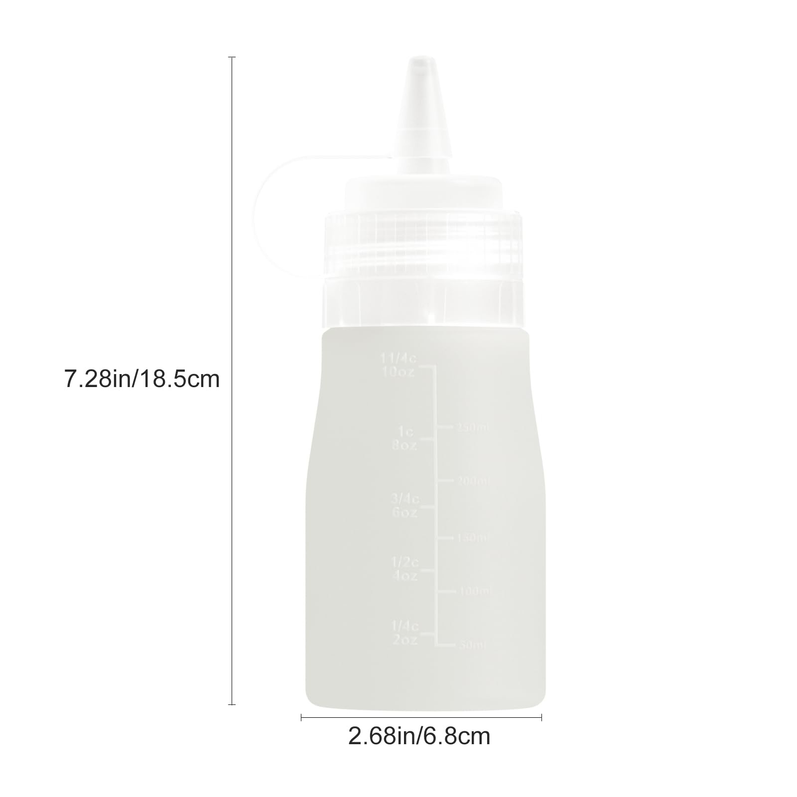 12 oz Silicone Squeeze Bottles for Sauces & Oil (4 Count)