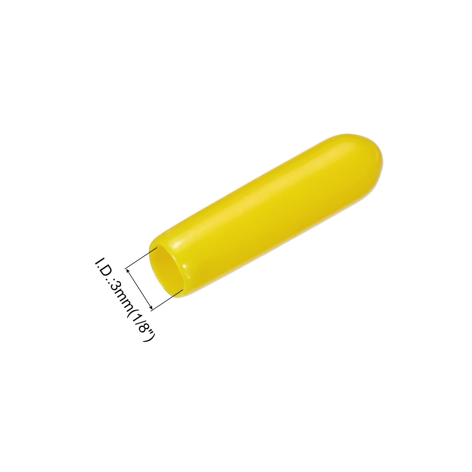 20pcs Rubber End Caps 3mm