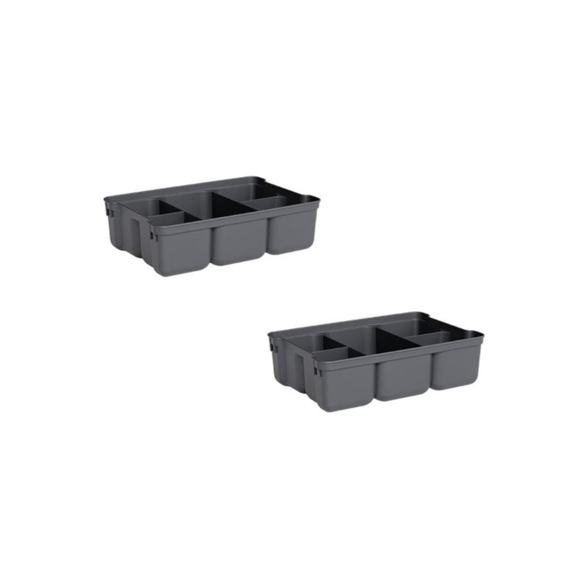Small Storage Container Organizing Tray for Superio Bin or Drawer Plastic Organize Sewing (2 Count)