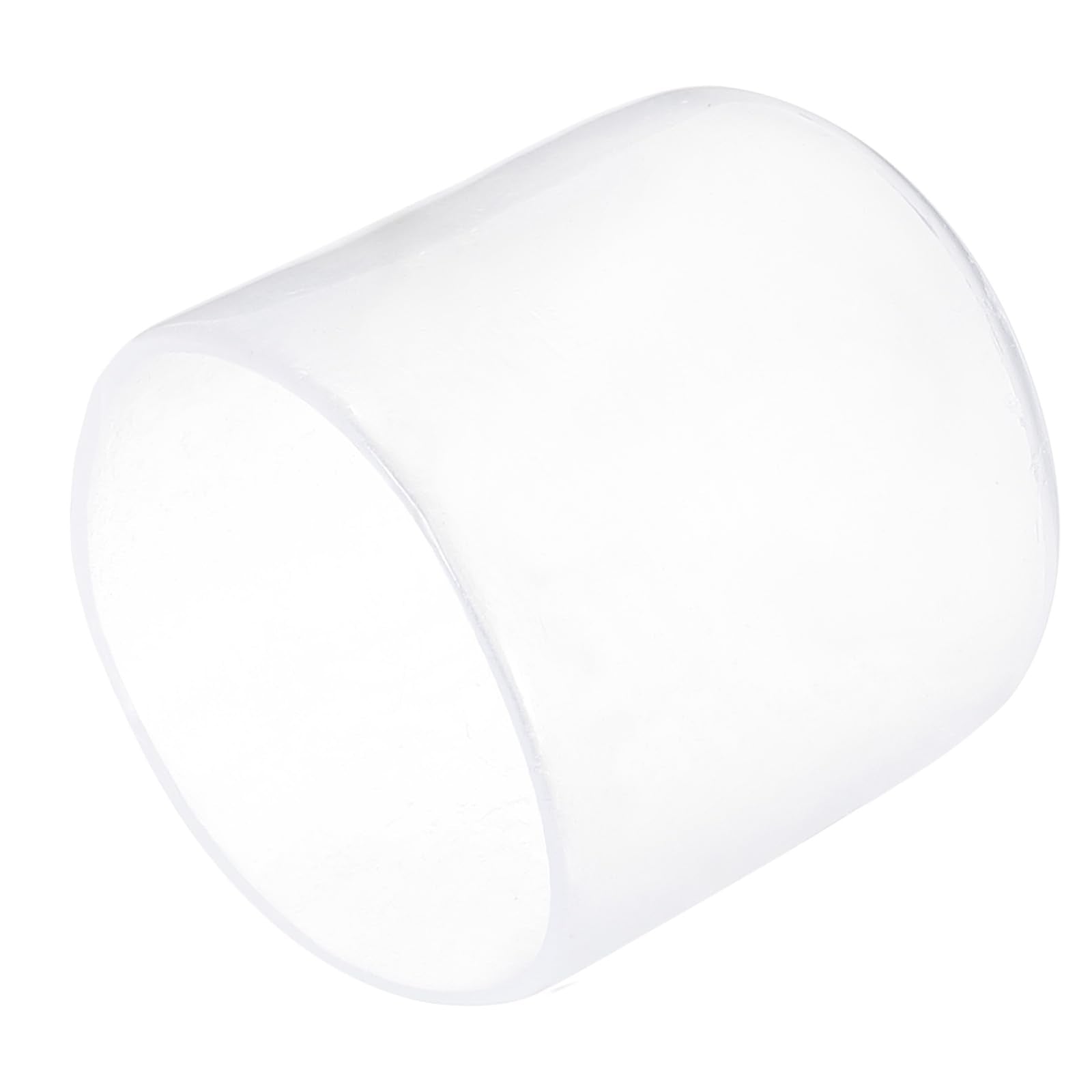 20pcs Rubber End Caps 29mm ID Vinyl PVC Round Tube Bolt Cap Cover Screw Thread Protectors Clear