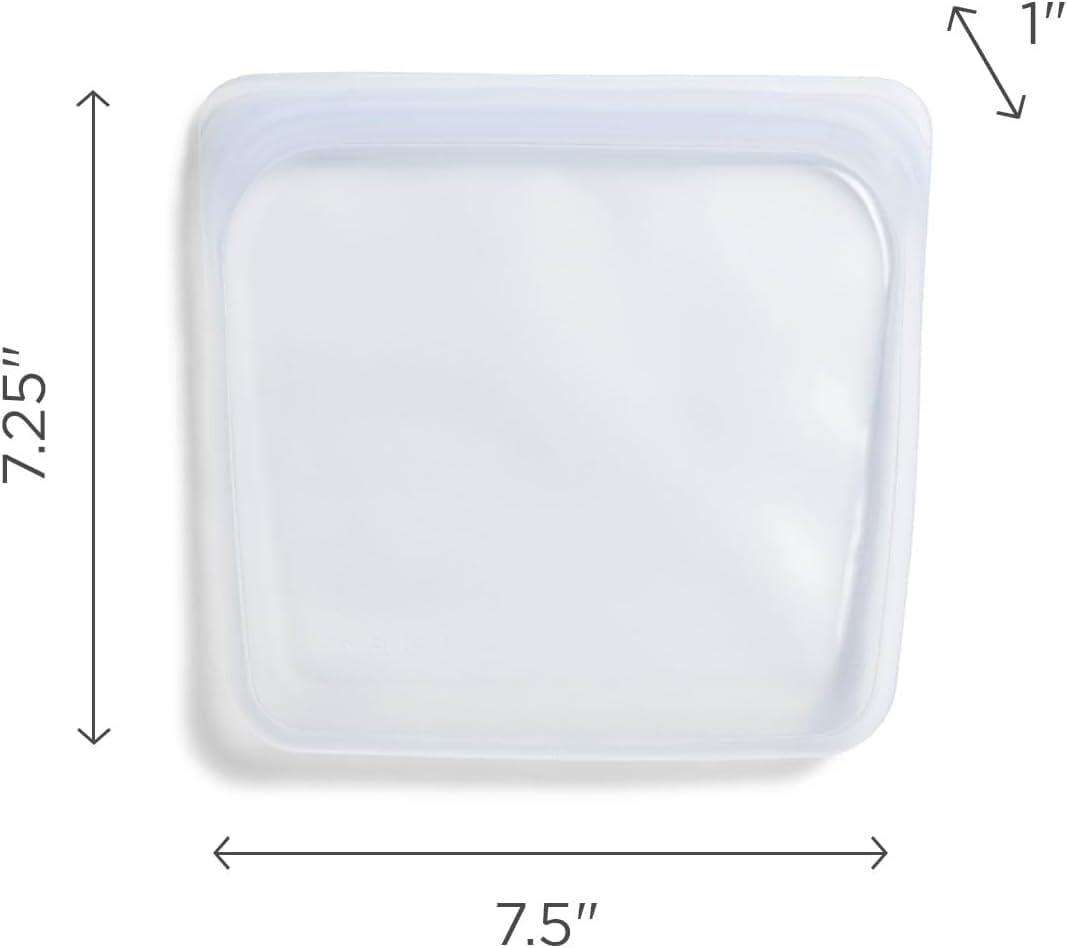 Premium Reusable Silicone Bags and Lunch Bag (3 Count)