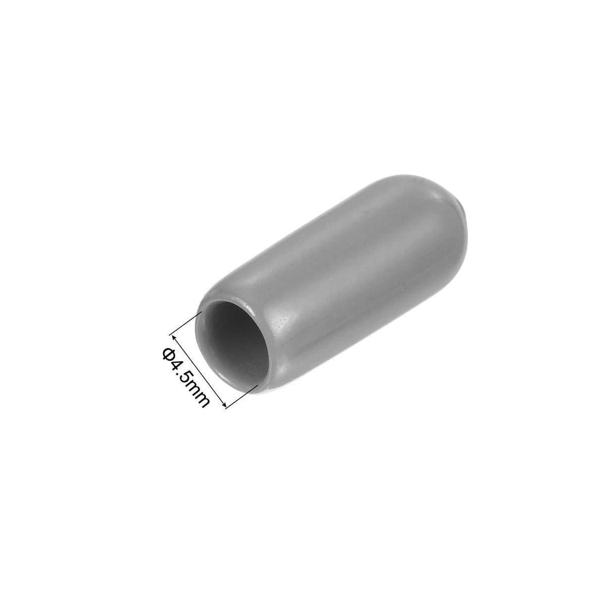 20pcs Rubber End Caps Protective Caps 4.5mm ID Vinyl PVC Round Tube Bolt Cap Cover Screw Thread Protectors