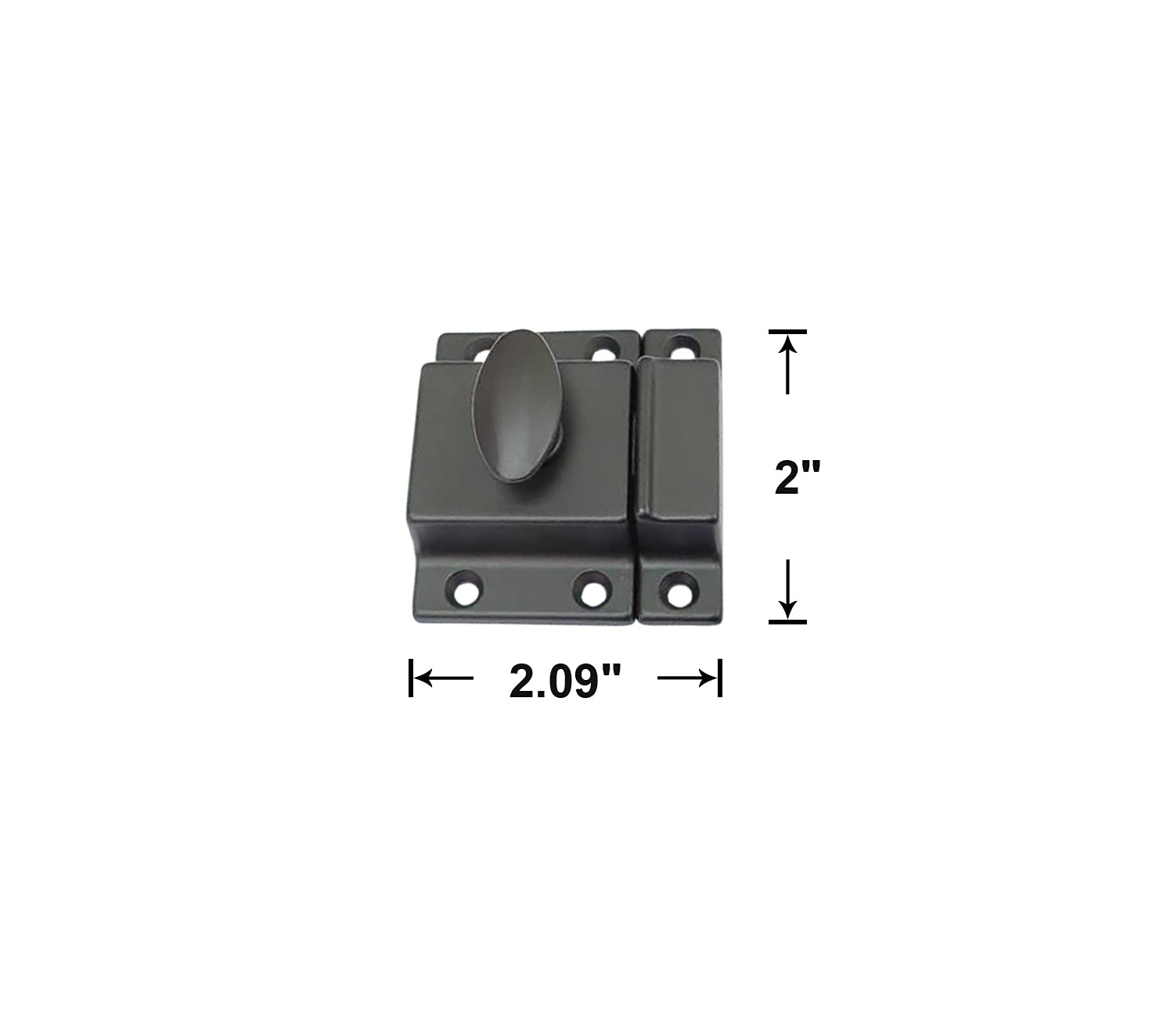 Traditional Large Oval Turn Cabinet Latch (4 Count)