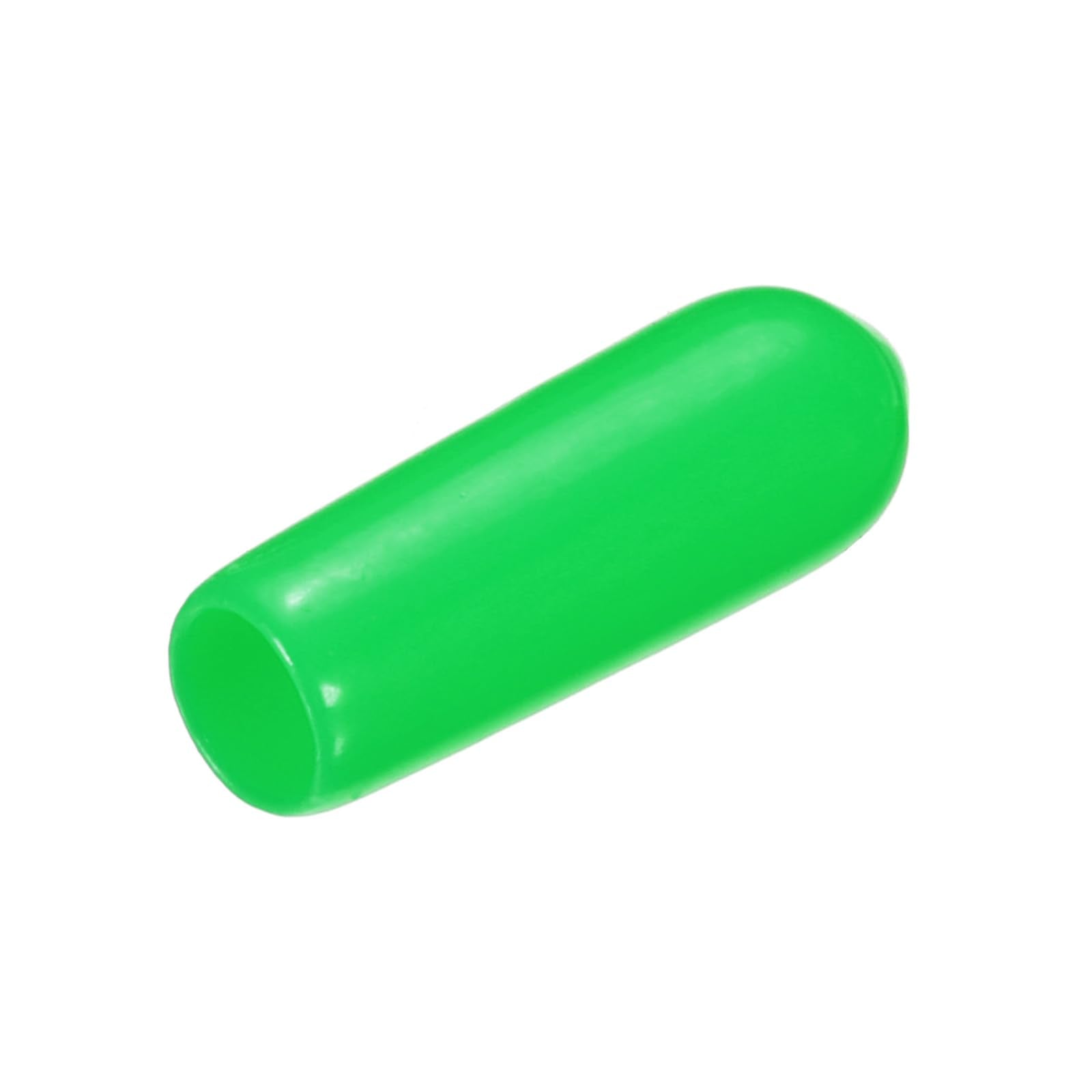 20pcs Rubber End Caps 4mm ID Vinyl PVC Round Tube Bolt Cap Cover Screw Thread Protectors Green