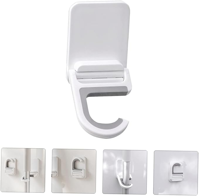 Broom Gripper Wall Mount 3pcs Mop Holders Adhesive Wall Hook for Kitchen Bathroom Utility Room