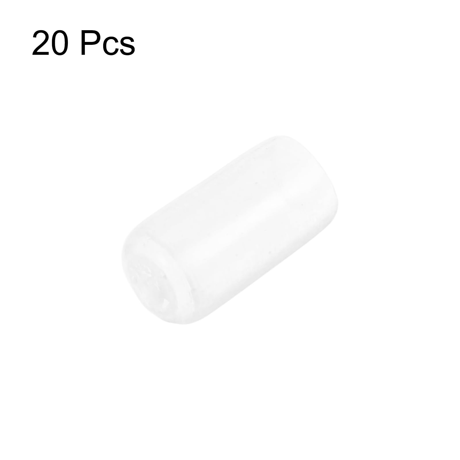 20pcs Rubber End Caps Protective Caps 7.5mm ID Vinyl PVC Round Tube Bolt Cap Cover Screw Thread Protectors