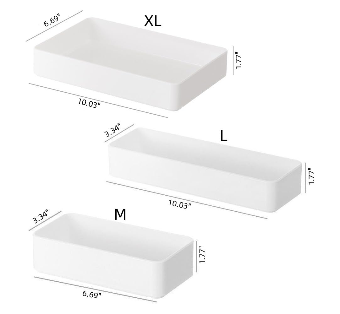 Plastic Drawer Organizers Set
