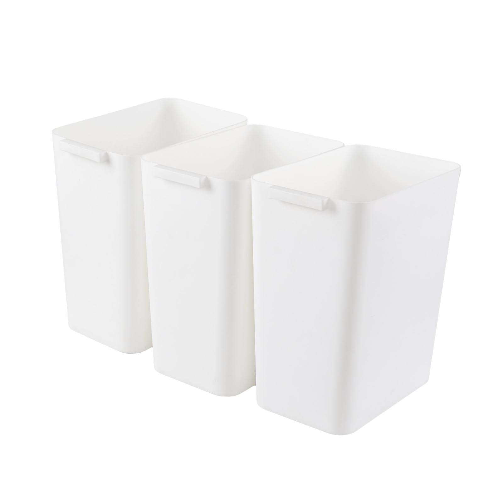 4.5 Gallon 3 Packs Plastic Wastebasket (3 Count)