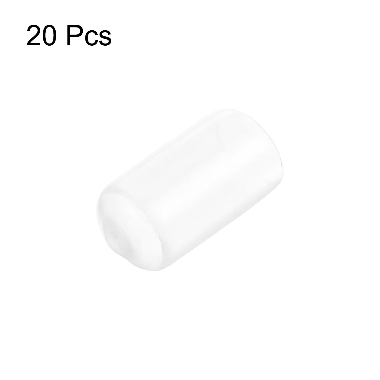 20pcs Rubber End Caps Protective Caps 11mm ID Vinyl PVC Round Tube Bolt Cap Cover Screw Thread Protectors