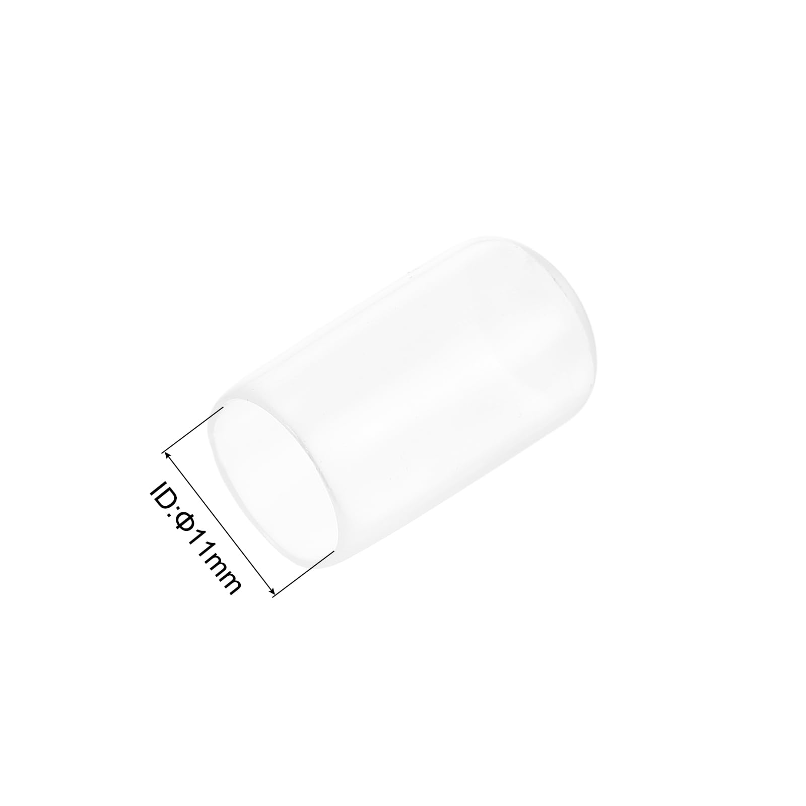 20pcs Rubber End Caps Protective Caps 11mm ID Vinyl PVC Round Tube Bolt Cap Cover Screw Thread Protectors