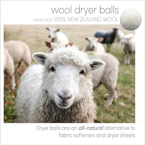 XL Wool Dryer Balls + Felt Storage Bin (3 Count)