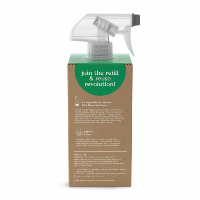 Refillable Glass Spray Bottle for Cleaning