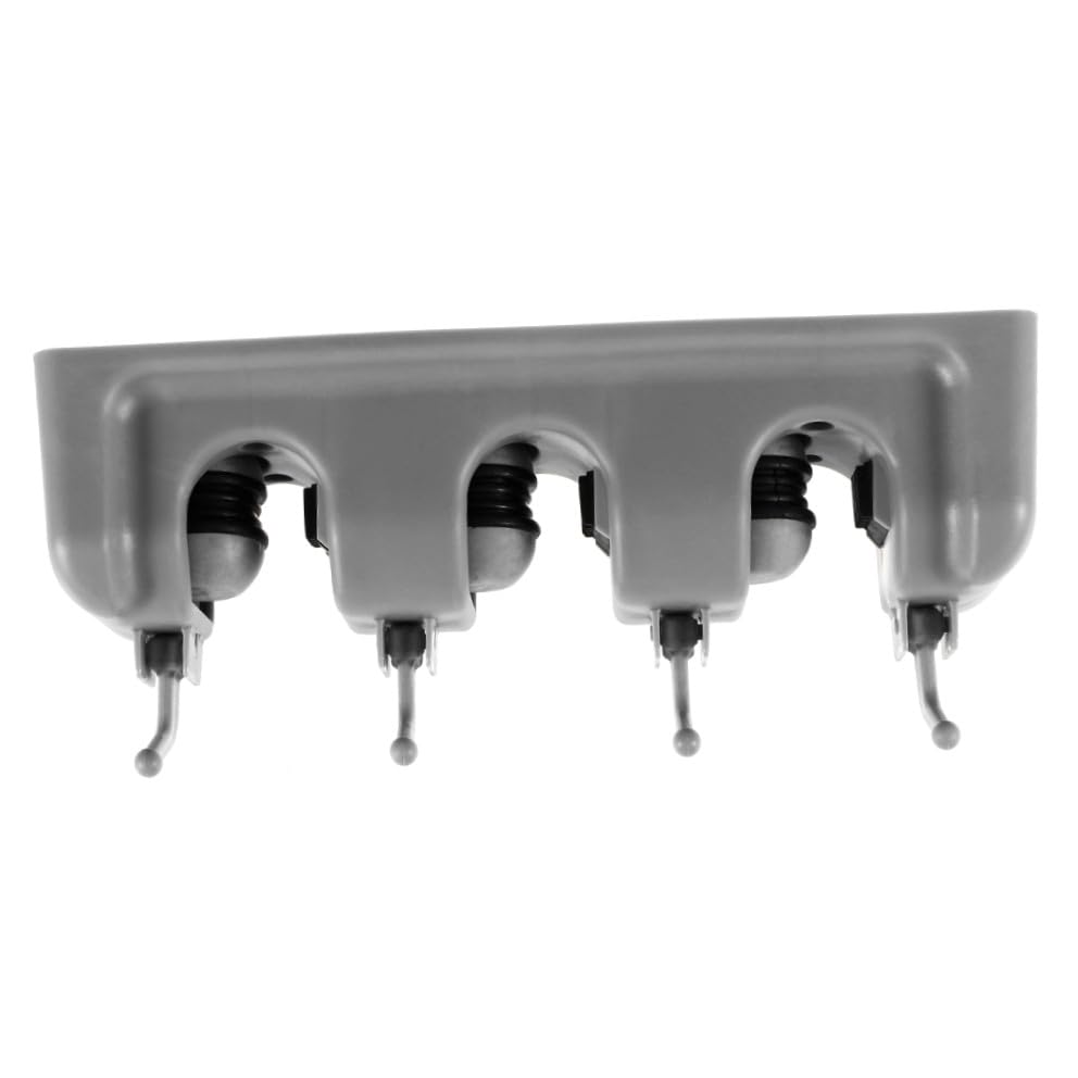 Umbrella Clip Mop Broom Holder Wall Mount Storage Rack 3 Ball Slots 4 Hooks Anti